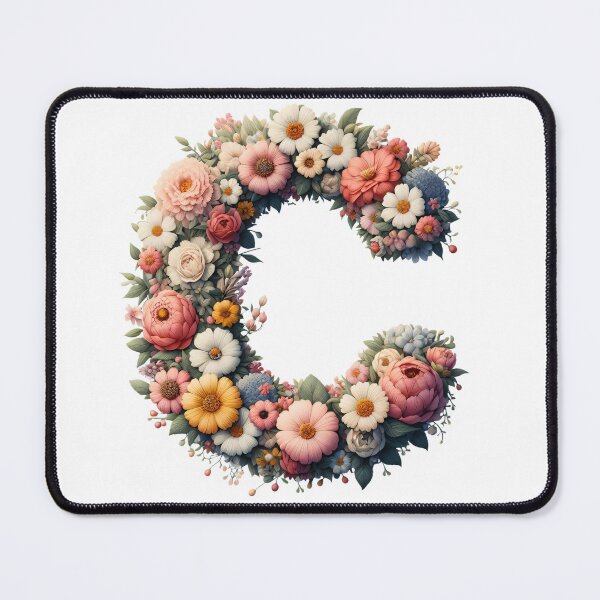 Item preview, Letter “C” containing flowers designed and sold by yeekazar.