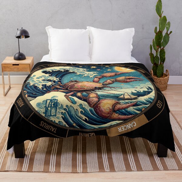 Item preview, ZODIAC Cancer - Astrological CANCER - CANCER - ZODIAC sign - Van Gogh style - 7 designed and sold by ArtProjectShop.