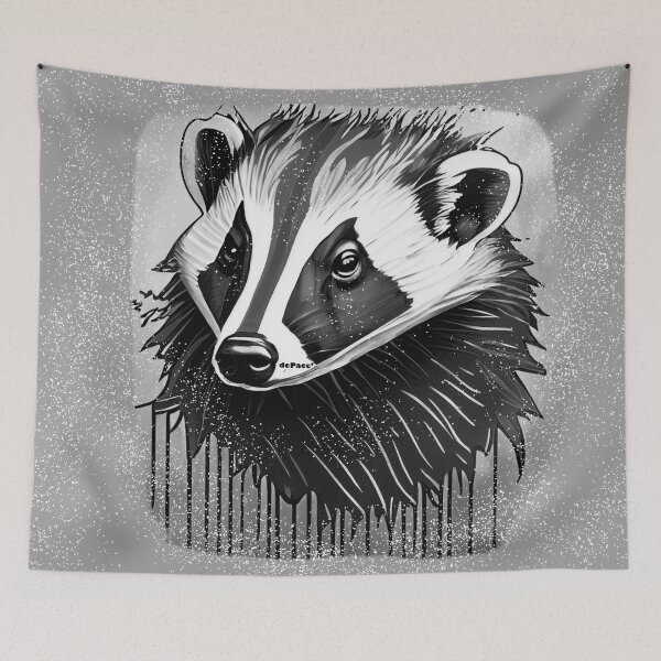 Item preview, Paint Splattered Badger - dePace' designed and sold by mrpropcake.