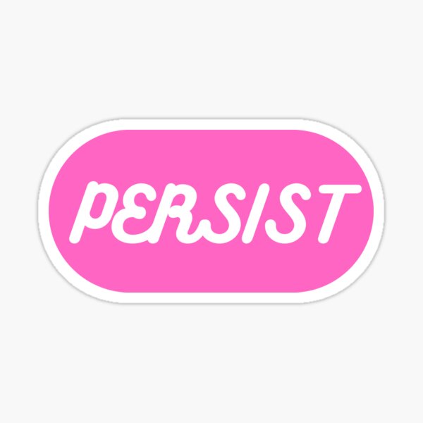 Vista previa del artículo con la obra «Persistir», diseñado y vendido por CharmStudio.