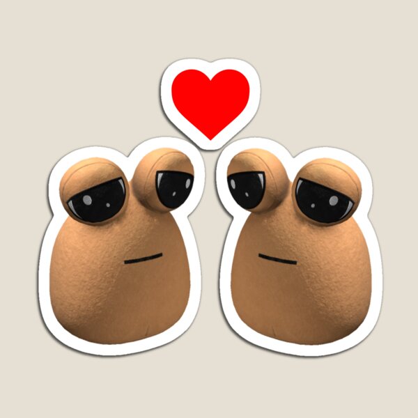 Item preview, Pou Sad and in Love Sticker designed and sold by Orange Arts.