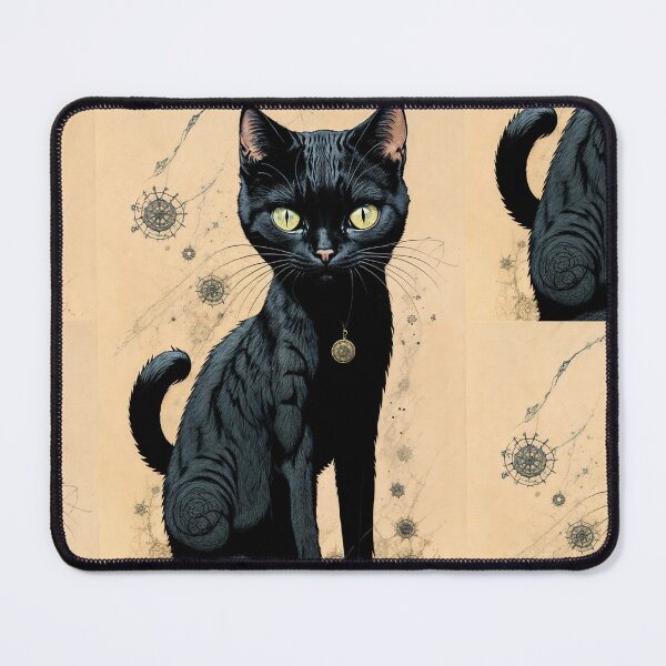 Item preview, Green eyed cat with medallion designed and sold by elglotonmusical.