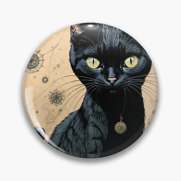 Item preview, Green eyed cat with medallion designed and sold by elglotonmusical.