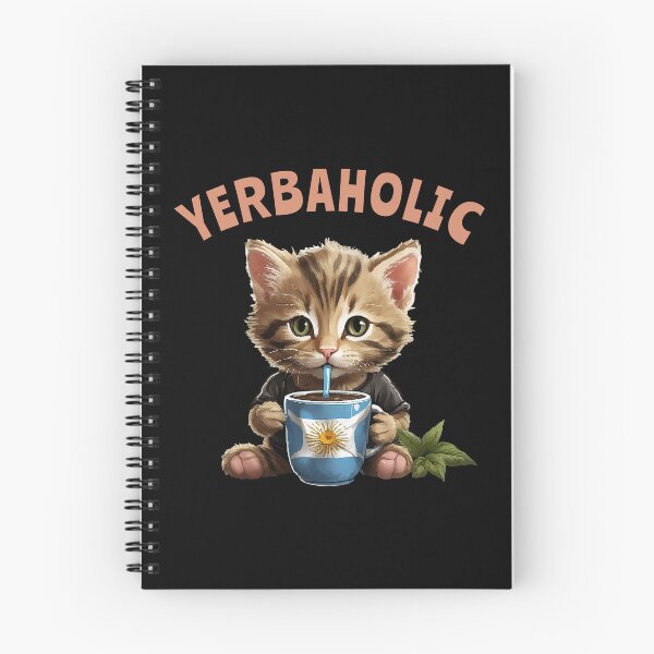 Item preview, Yerba Mate Cat Yerbaholic designed and sold by HandicraftArt.