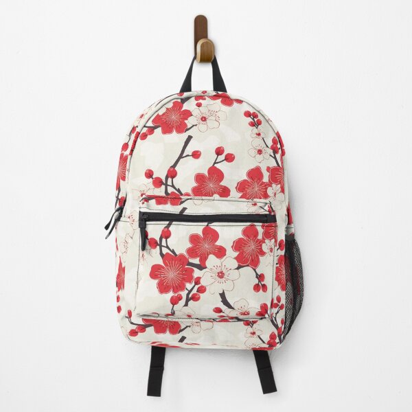Item preview, Blissful Blooms - Red Cherry Blossoms & Double Happiness Pattern designed and sold by meowjourney.
