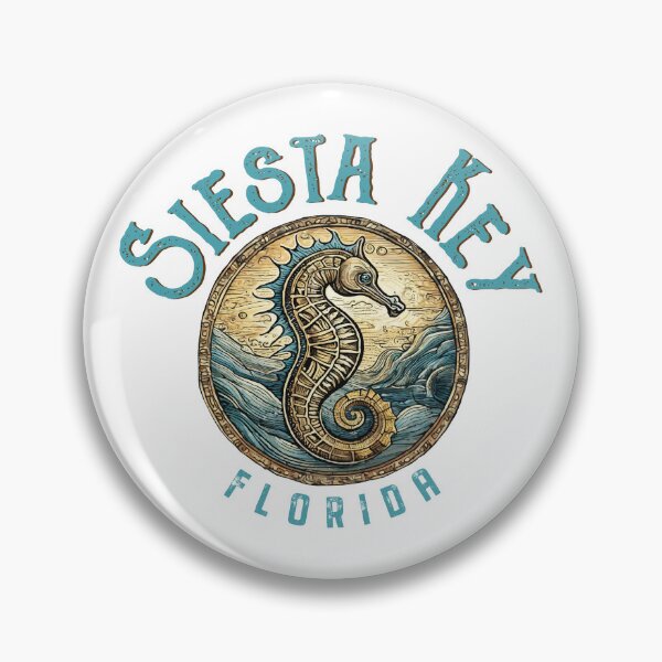 Item preview, Siesta Key Florida Vintage Seahorse Design designed and sold by Futurebeachbum.