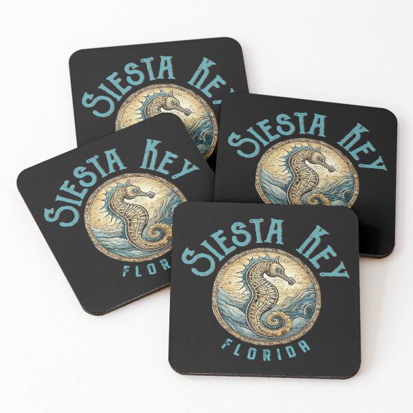 Item preview, Siesta Key Florida Vintage Seahorse Design designed and sold by Futurebeachbum.