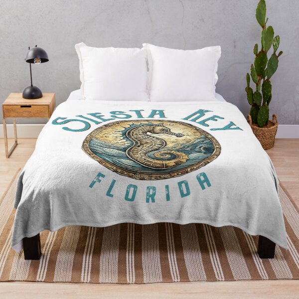 Item preview, Siesta Key Florida Vintage Seahorse Design designed and sold by Futurebeachbum.