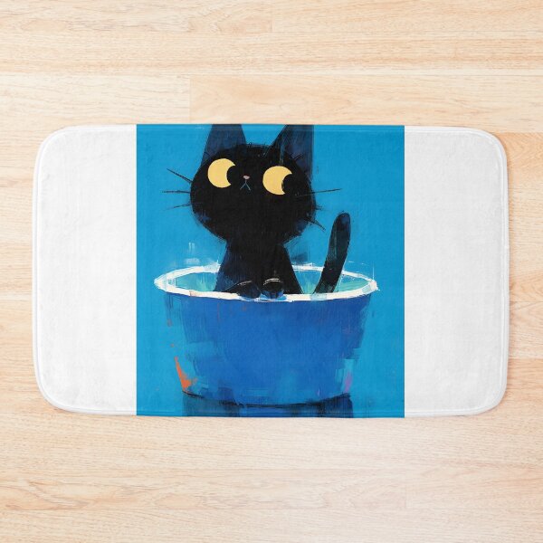 Item preview, Cute Black Cat Sitting In Flowerpot designed and sold by CoolMantras.