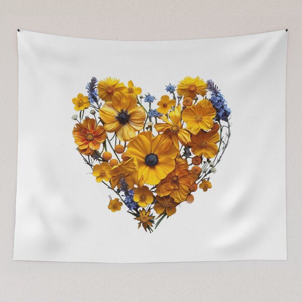 Item preview, HEART MADE OF YELLOW FLOWERS 1 designed and sold by JarredDoll.