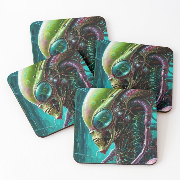 Item preview, Alien in Green - Sci Fi Fantasy Art designed and sold by Delerat7.