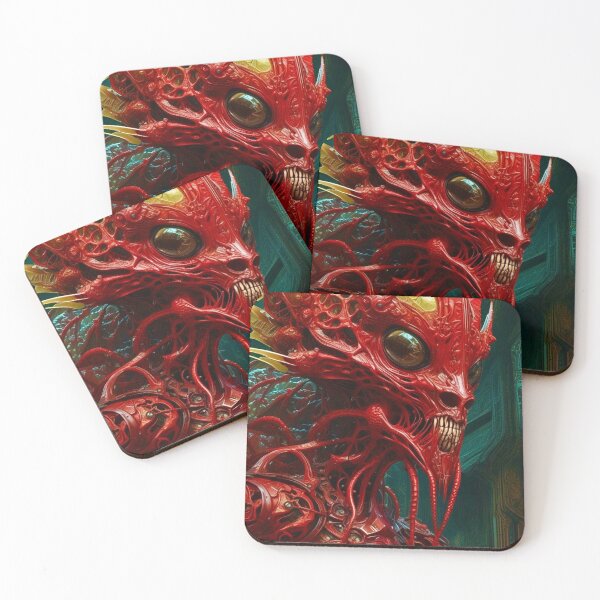 Item preview, Alien Creature in Red - Sci Fi Fantasy Art designed and sold by Delerat7.