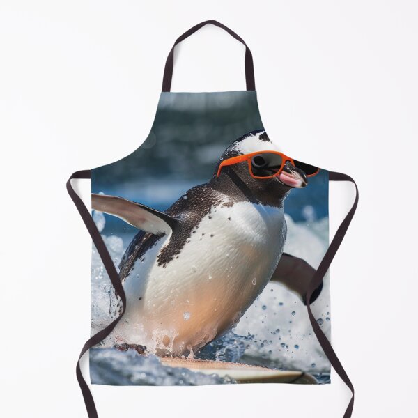 Item preview, a_really_cool_penguin_wearing_sunglasses_surfing designed and sold by Kirollos9.