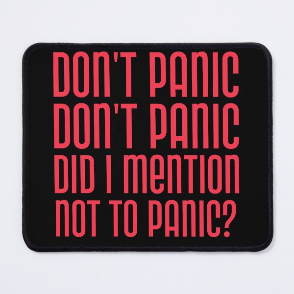 Item preview, Don't Panic! designed and sold by ZenStitchMotifs.