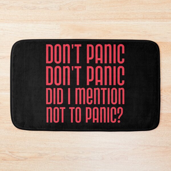 Item preview, Don't Panic! designed and sold by ZenStitchMotifs.
