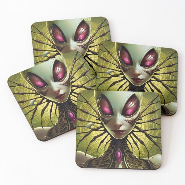 Item preview, Alien Spider Woman - Surreal Art Concept designed and sold by Delerat7.