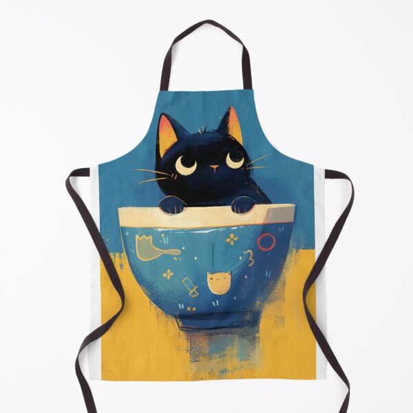 Item preview, Cute Black Cat Sitting In Flowerpot designed and sold by CoolMantras.