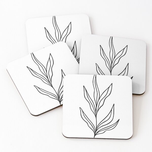 Item preview, Leaf Line Art | Tropical Leaves | Minimalist Nature Design designed and sold by RachelFCreative.