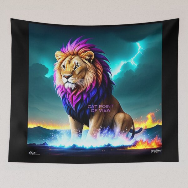 Item preview, Colorfull Lion designed and sold by CatPointOfView.