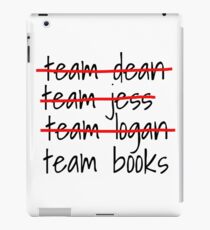 Gilmore Girls - Team Books (black text) iPad Case/Skin