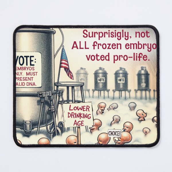 Item preview, Despite Alabama, all embryos do not vote as a block. designed and sold by FamouslyStupid.