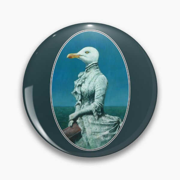 Item preview, Victorian Seagull Lady Oval designed and sold by mictomart.