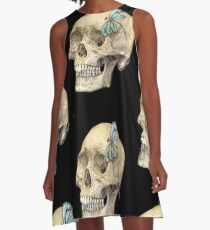 Skull & Dragonfly A-Line Dress