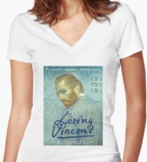 Loving Vincent Women's Fitted V-Neck T-Shirt