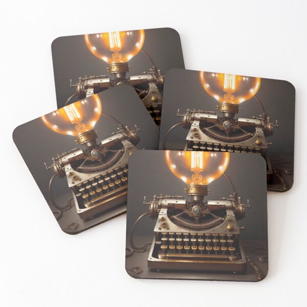 Item preview, Classic Vintage Steampunk Bright Idea Typewriter designed and sold by TheDarkWardrobe.