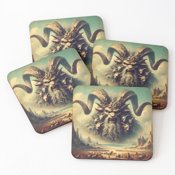 Item preview, The Beast of Revelation: Seven Heads and Ten Horns designed and sold by LivingArtClips.