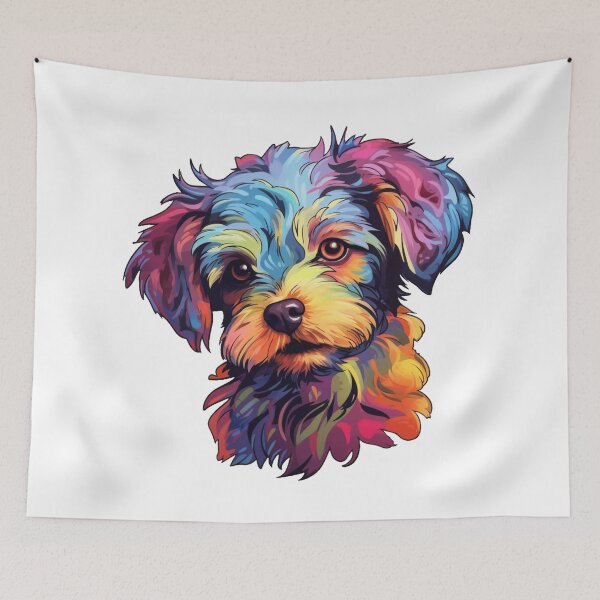 Item preview, Cute colorful dog designed and sold by yinon-h.