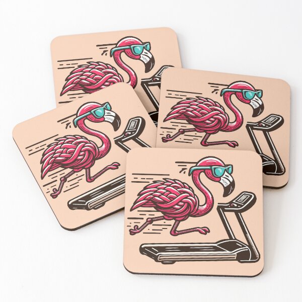 Item preview, Flamingo Fitness: Knotwork Sunny Stride designed and sold by Animoodles.