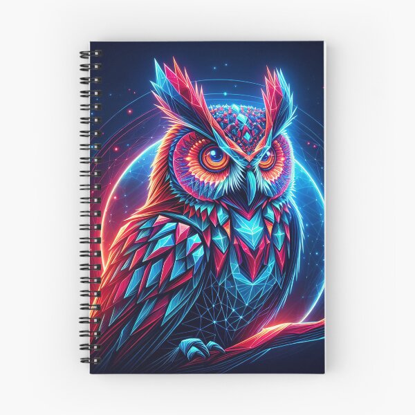 Item preview, Neon Polygonal Owl designed and sold by T-NeonSt.