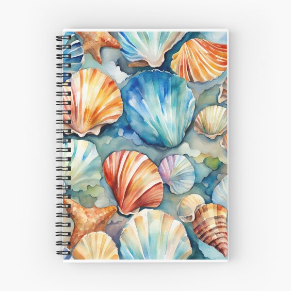 Item preview, Sea Shells on the Beach designed and sold by Square Root of Squid.