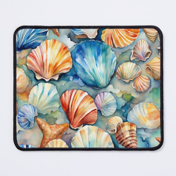 Item preview, Sea Shells on the Beach designed and sold by Square Root of Squid.