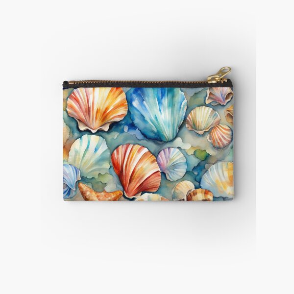 Item preview, Sea Shells on the Beach designed and sold by Square Root of Squid.