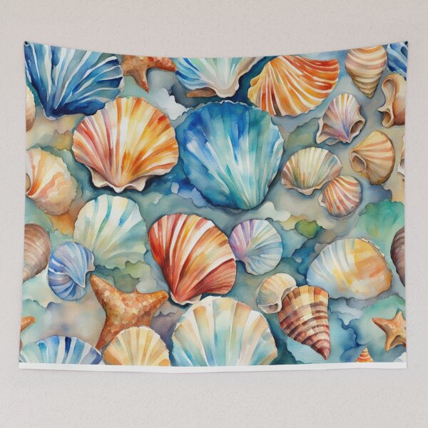 Item preview, Sea Shells on the Beach designed and sold by Square Root of Squid.