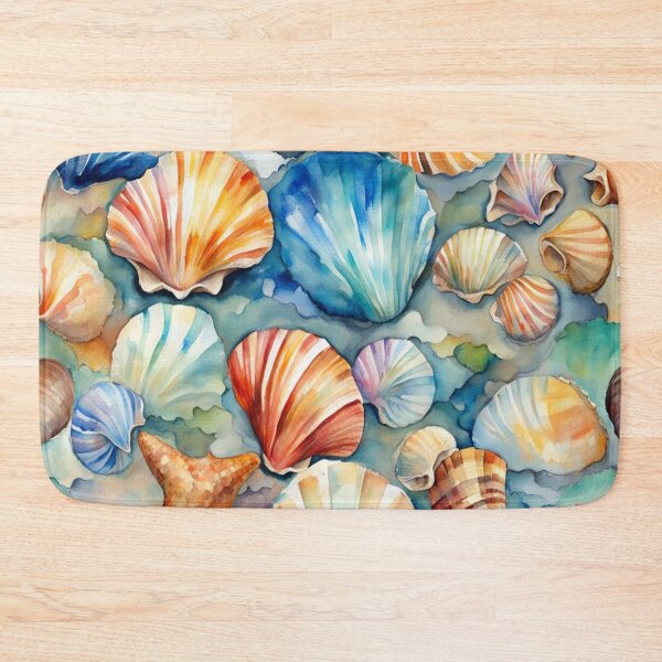 Item preview, Sea Shells on the Beach designed and sold by Square Root of Squid.