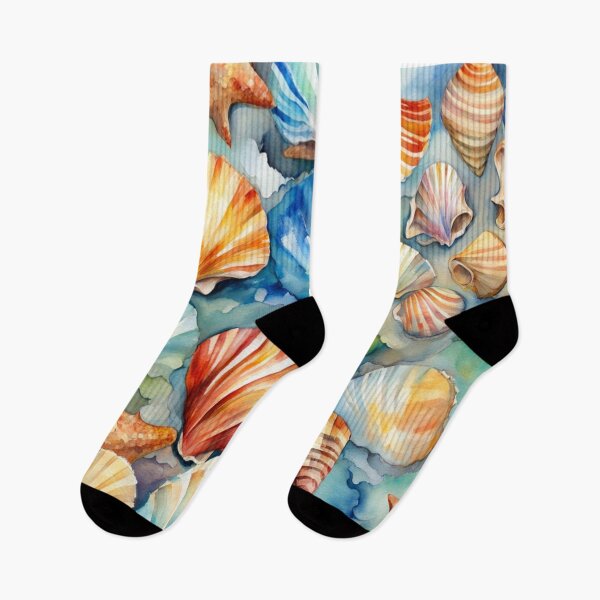 Item preview, Sea Shells on the Beach designed and sold by Square Root of Squid.