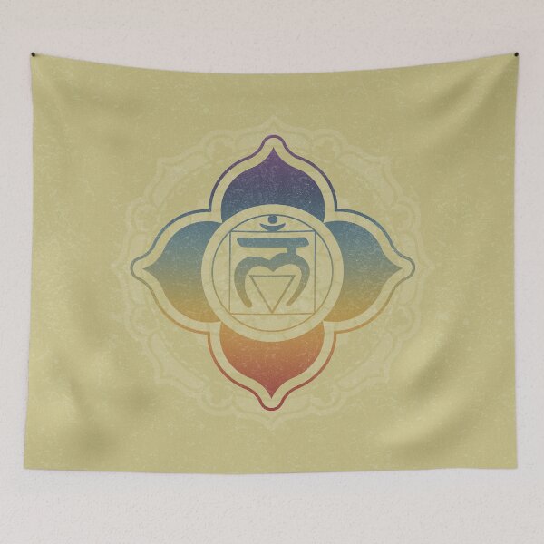 Item preview, Root Chakra Mandala - Gold + Rainbow Sunset designed and sold by Irene Estelle.