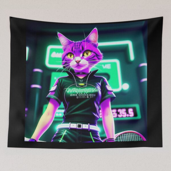 Item preview, tenis gato designed and sold by CatPointOfView.