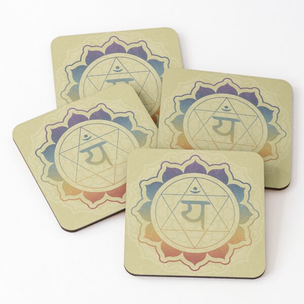 Item preview, Heart Chakra Mandala - Gold + Rainbow Sunset designed and sold by Irene Estelle.