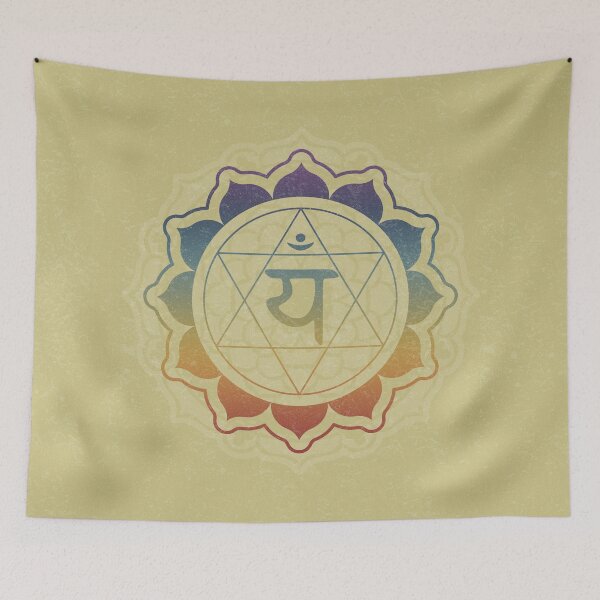 Item preview, Heart Chakra Mandala - Gold + Rainbow Sunset designed and sold by Irene Estelle.