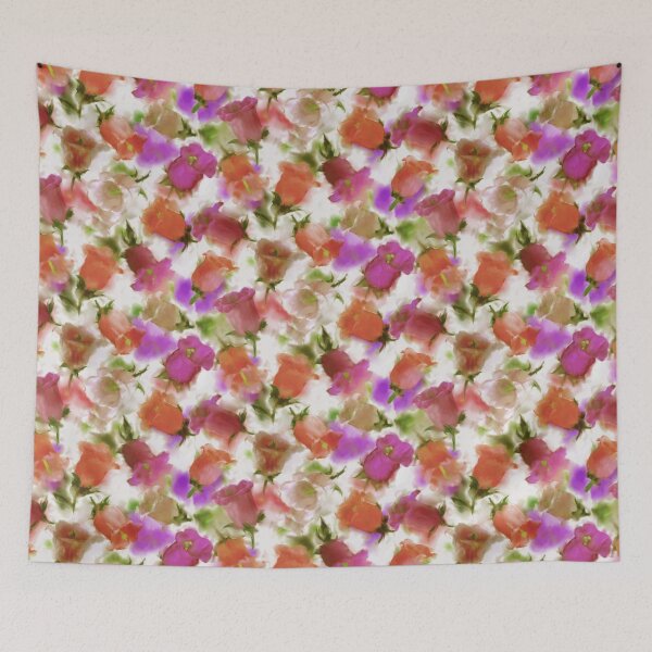 Item preview, Colorful Vintage Campanula in Loose Watercolor Style designed and sold by Tina Veenstra.