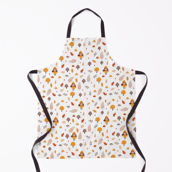 Item preview, Cute Fall Doll Leaves Seamless Pattern designed and sold by thesighshop.