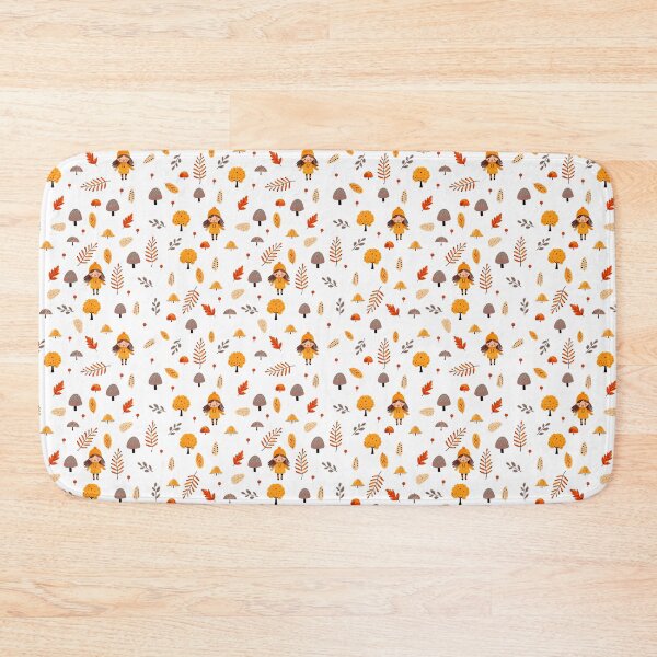 Item preview, Cute Fall Doll Leaves Seamless Pattern designed and sold by thesighshop.