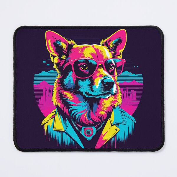 Item preview, When your little dog adopts glasses, each lick is a stroke of fashion, creating a canine masterpiece full of love and style designed and sold by Pulsant  Paintings.