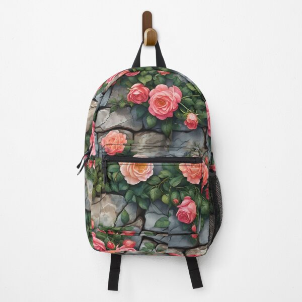 Item preview, NUATED CLIMBING ROSES ON STONE WALL 106 designed and sold by Ciervo Primavera.