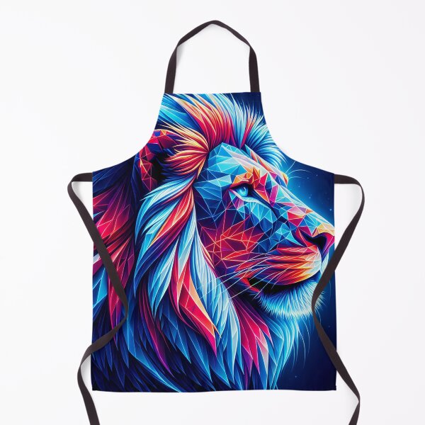 Item preview, Neon Polygonal Lion designed and sold by T-NeonSt.