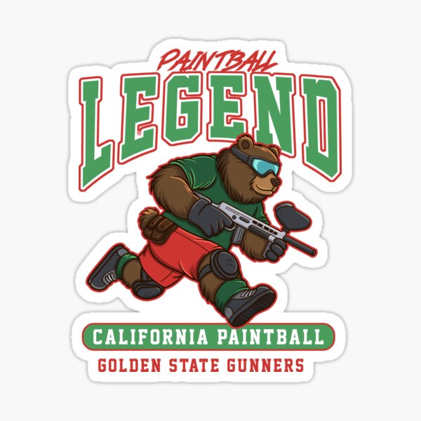 Vista previa del artículo con la obra «California paintball player : paintball team», diseñado y vendido por PaintballManiac.